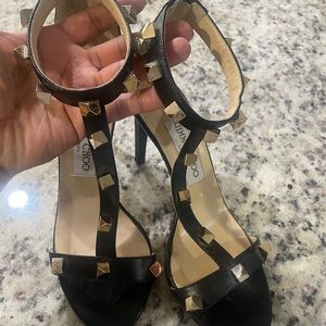 Jimmy Choo heels with a lot of life left still look great no scratches